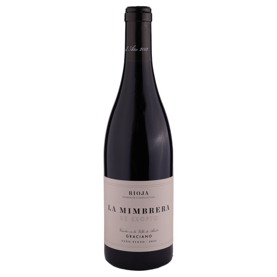 A bottle of 2021 Bodegas Exopto La Mimbrera Graciano 750ml Red Wine