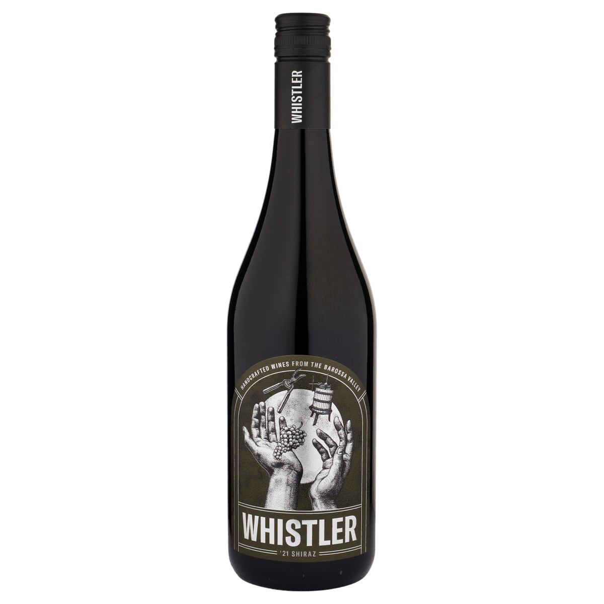 A bottle of Whistler Shiver Barossa Valley Shiraz 2021 750ml Red Wine