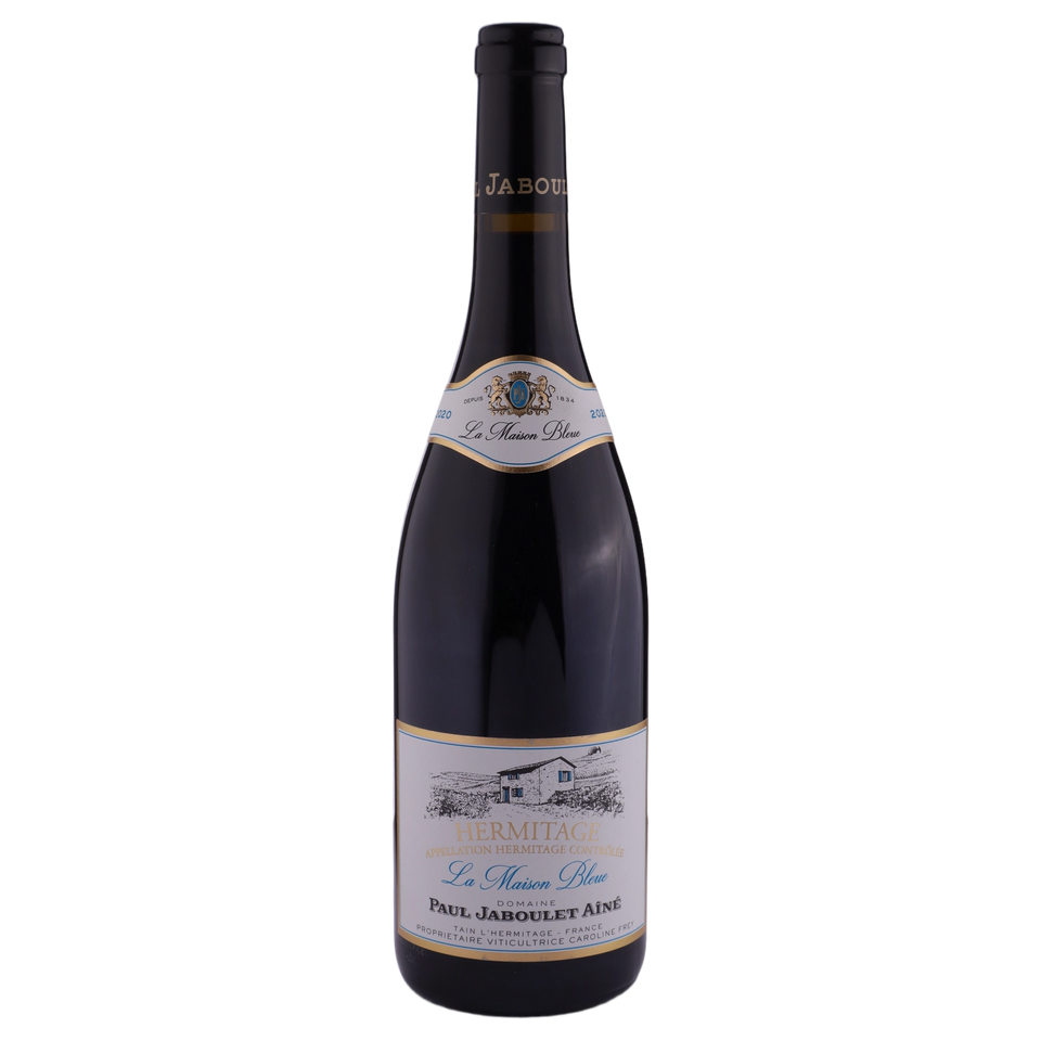 A bottle of 2020 Paul Jaboulet Hermitage Maison Bleue 750ml Red Wine