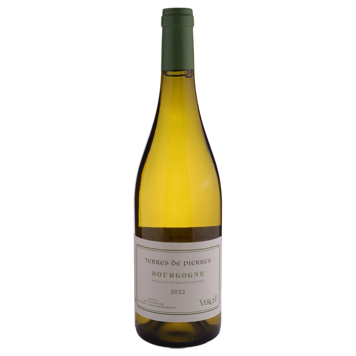 A bottle of 2022 Verget Bourgogne Terres de Pierres 750ml White Wine