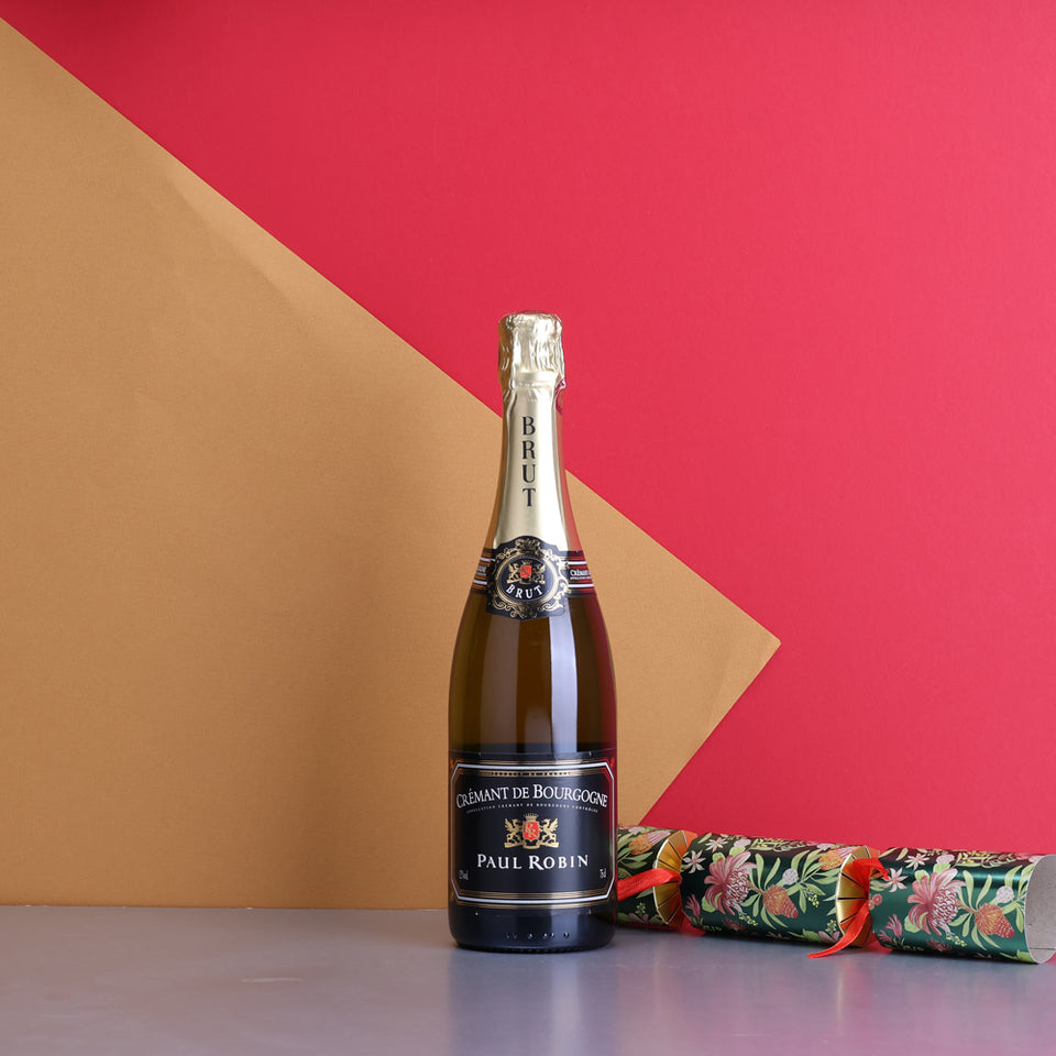 A bottle of Paul Robin Cremant de Bourgogne NV 750ml Sparkling Wine
