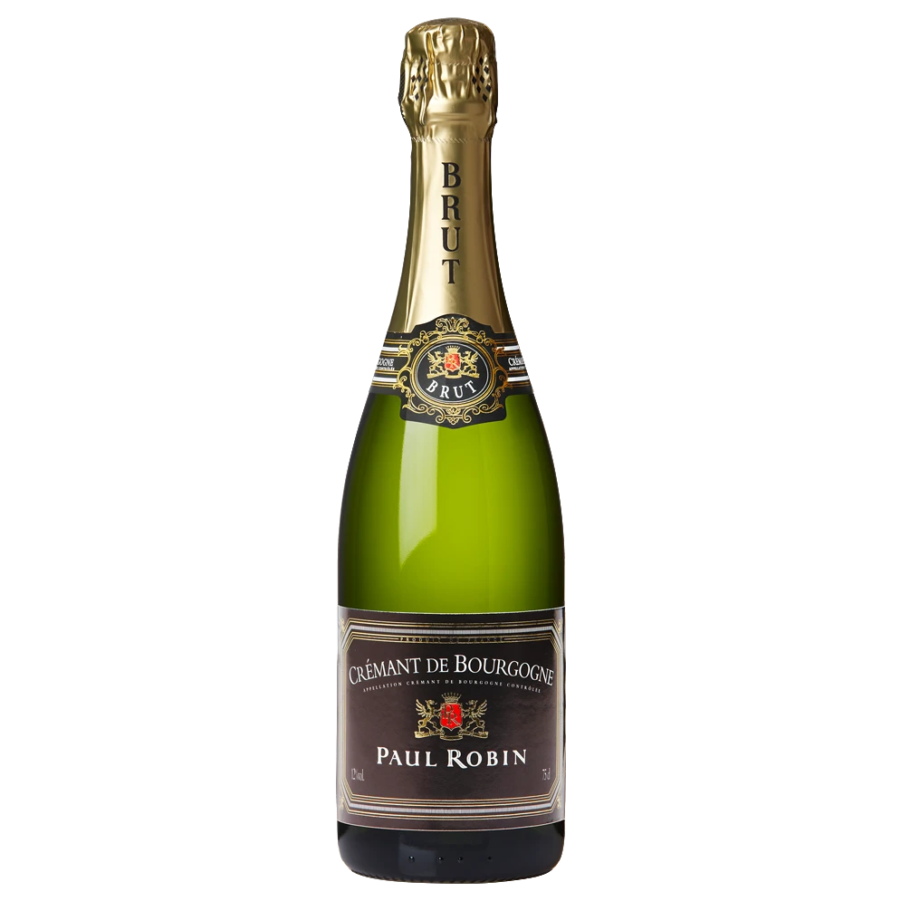 A bottle of Paul Robin Cremant de Bourgogne NV 750ml Sparkling Wine