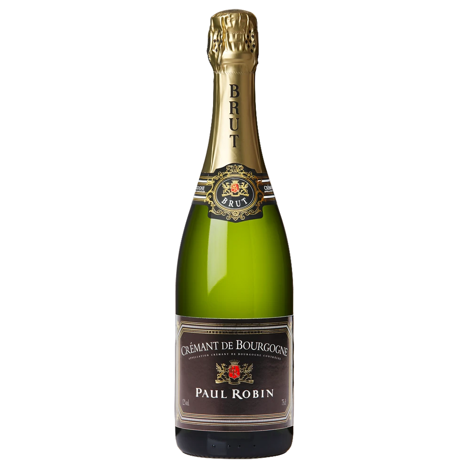 A bottle of Paul Robin Cremant de Bourgogne NV 750ml Sparkling Wine