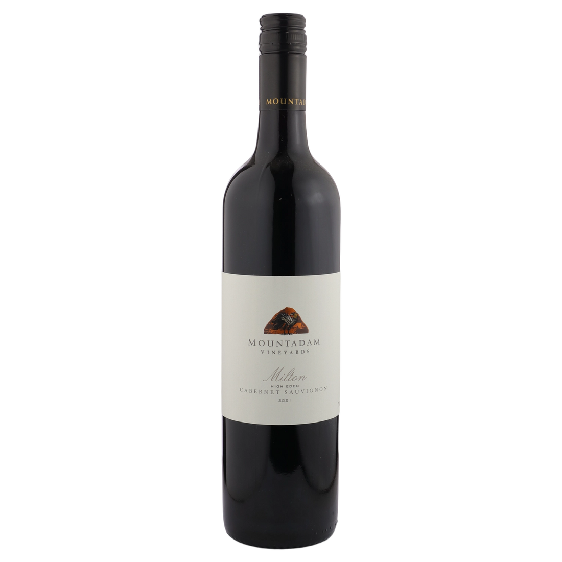 A bottle of 2021 Mountadam High Eden 'Milton' Cabernet Sauvignon 750ml Red Wine