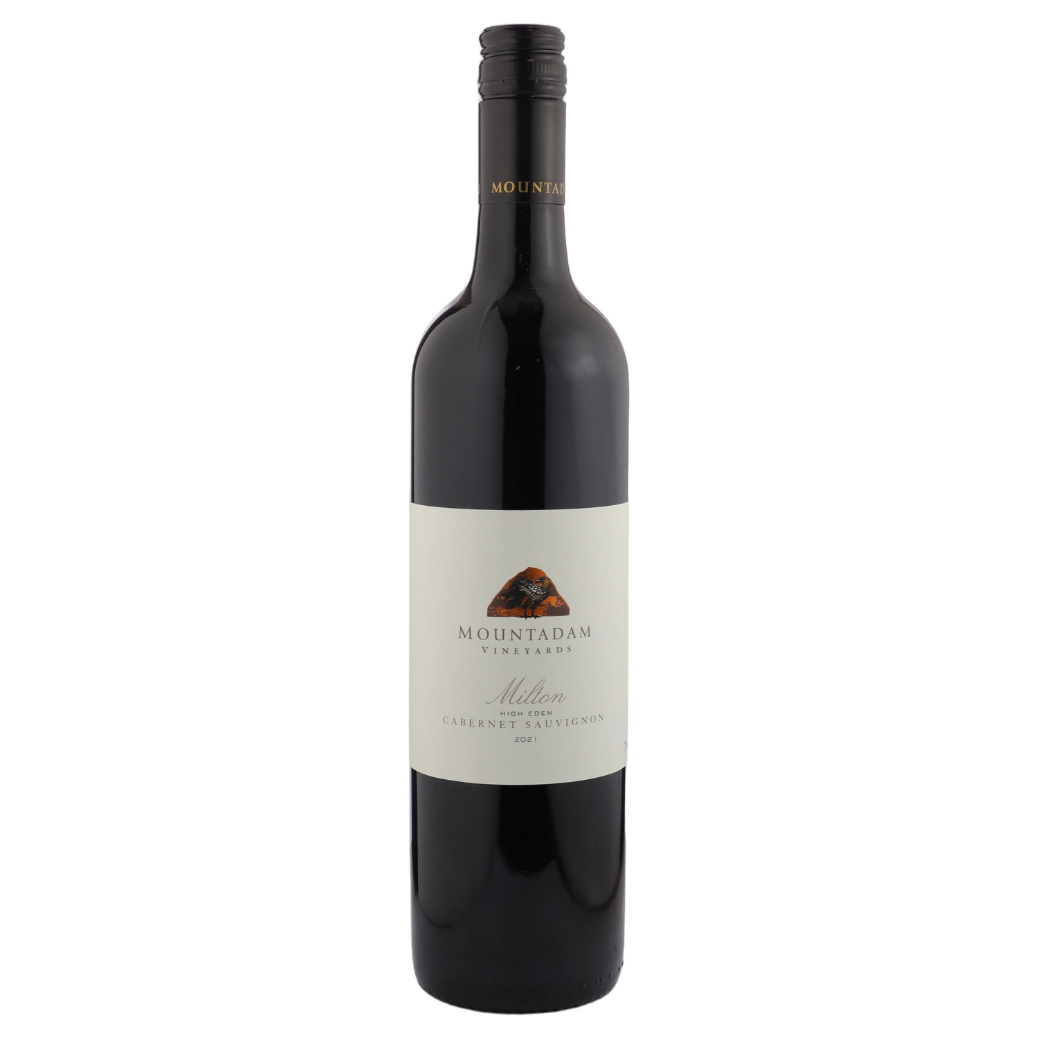 A bottle of 2021 Mountadam High Eden 'Milton' Cabernet Sauvignon 750ml Red Wine