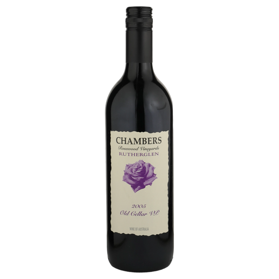 A bottle of 2005 Chambers Old Cellars Vintage Port 750ml Fortified Wine