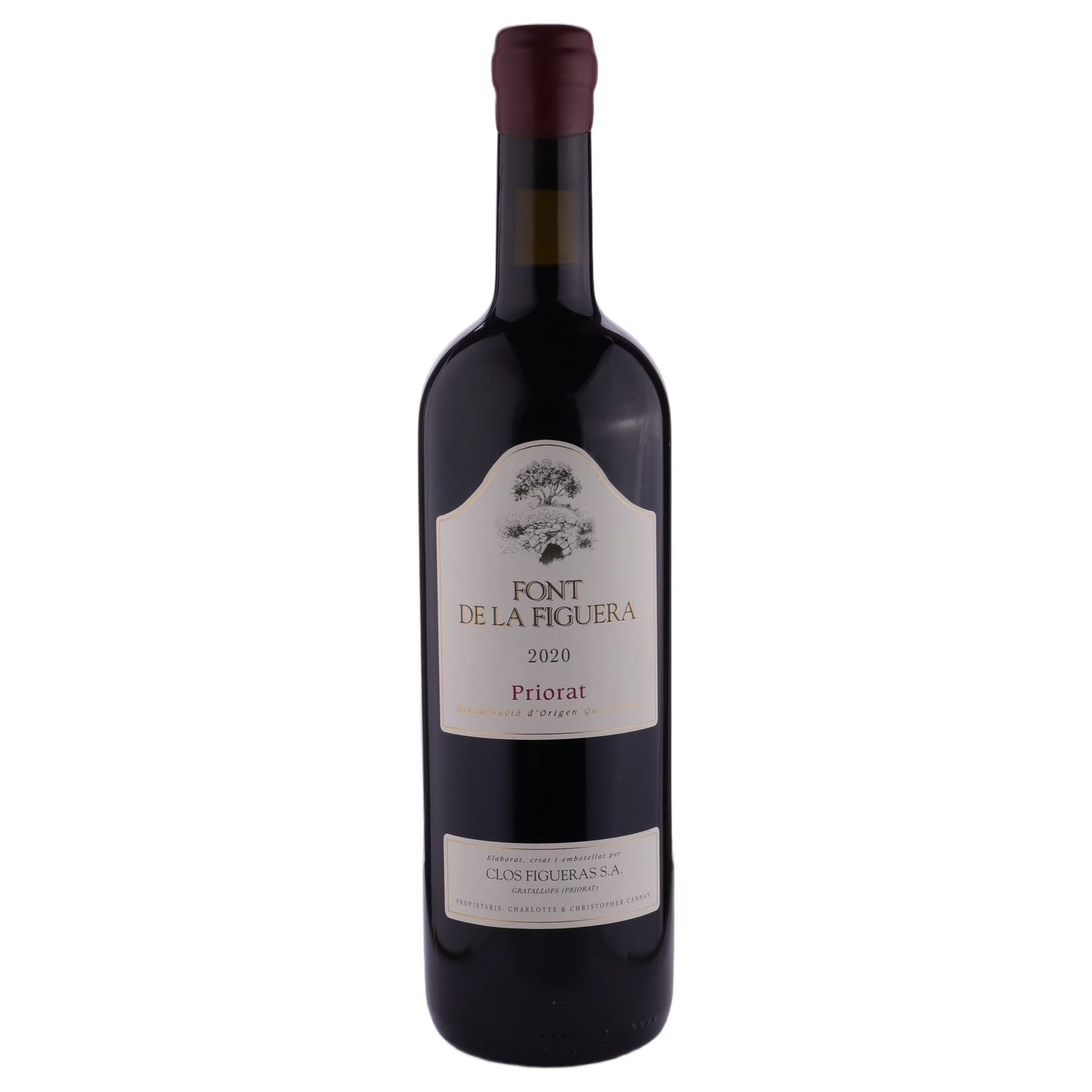 A bottle of Clos Figueras Font de la Figuera 2020 750ml Red Wine