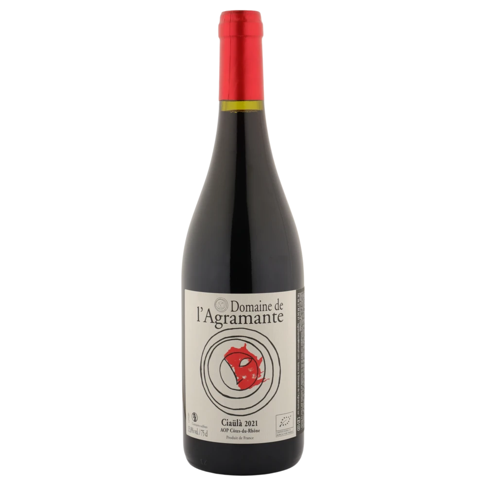 A bottle of 2022 Domaine de l’Agramante Côtes du Rhône Cuvée Ciaülà Rouge 750ml Red Wine