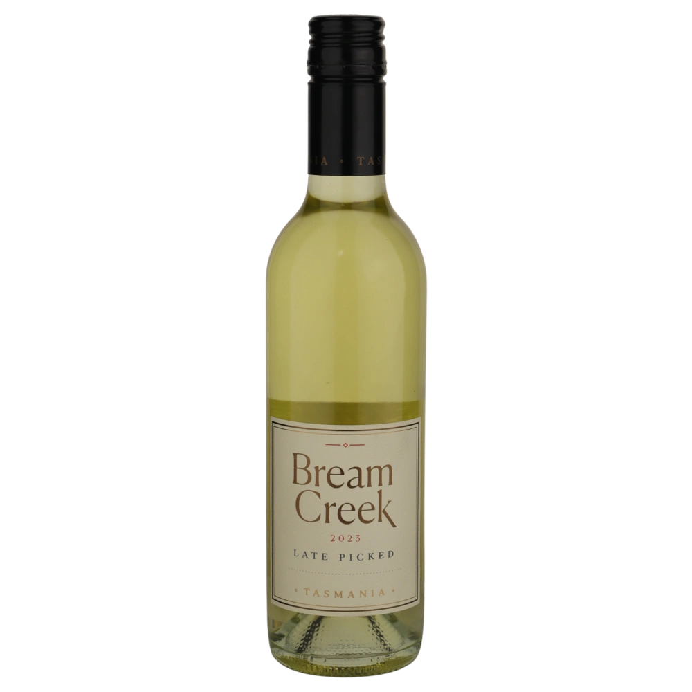 A bottle of 2023 Bream Creek Late Picked Schönburger 375ml White Wine