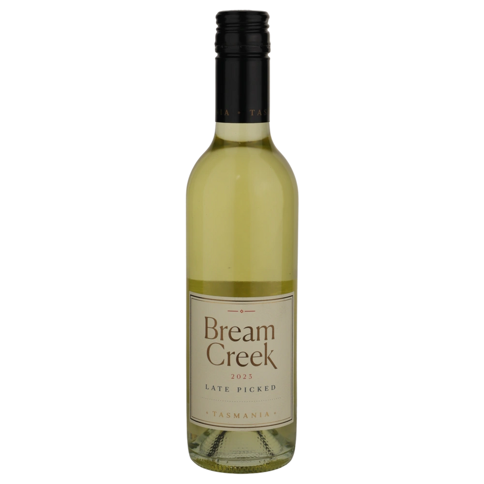 A bottle of 2023 Bream Creek Late Picked Schönburger 375ml White Wine