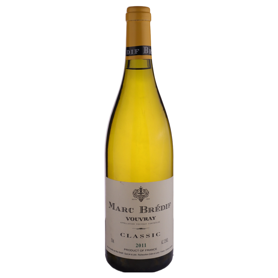 A bottle of 2011 Marc Bredif Vouvray Classic Museum Release 750ml White Wine