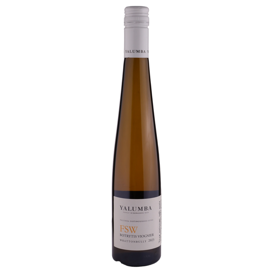 A bottle of 2023 Yalumba FSW Botrytis Viognier 375ml White Wine