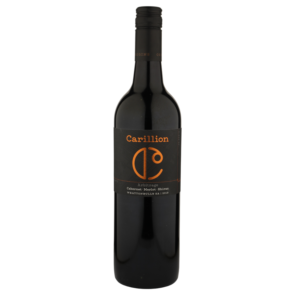 A bottle of Carillion Arbitrage Cabernet Sauvignon Merlot Shiraz 2019 750ml Red Wine