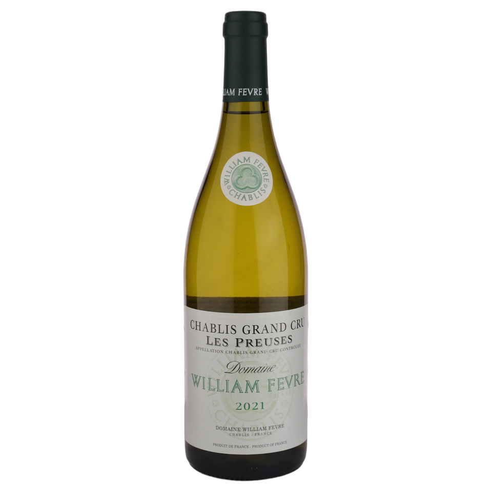 A bottle of 2021 Domaine William Fèvre Les Preuses Chablis Grand Cru 750ml White Wine