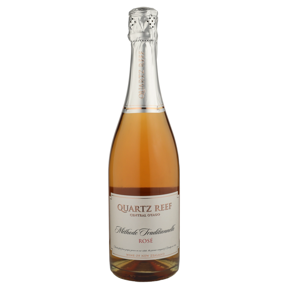 A bottle of NV Quartz Reef Rose Methode Traditionnelle 750ml Sparkling Wine