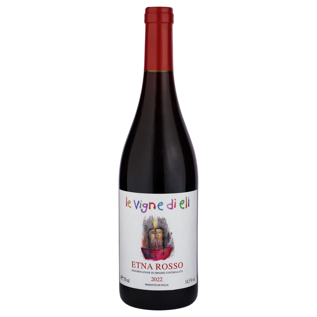 A bottle of 2022 Le Vigne di Eli Etna Rosso 750ml Red Wine