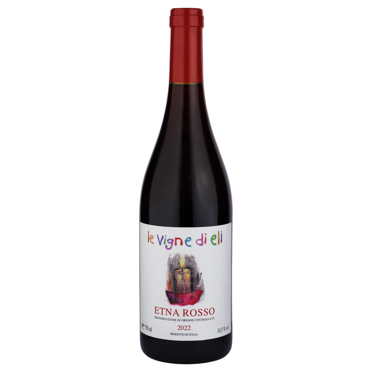 A bottle of 2022 Le Vigne di Eli Etna Rosso 750ml Red Wine