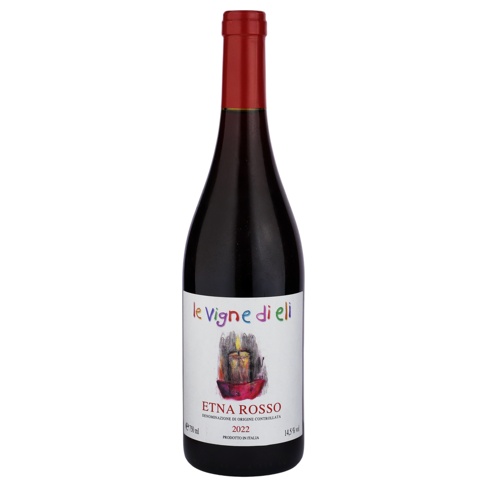 A bottle of 2022 Le Vigne di Eli Etna Rosso 750ml Red Wine