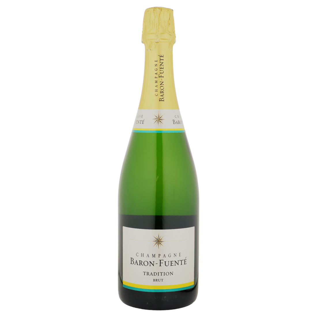 A bottle of NV Champagne Baron Fuente Brut Tradition 750ml Sparkling Wine