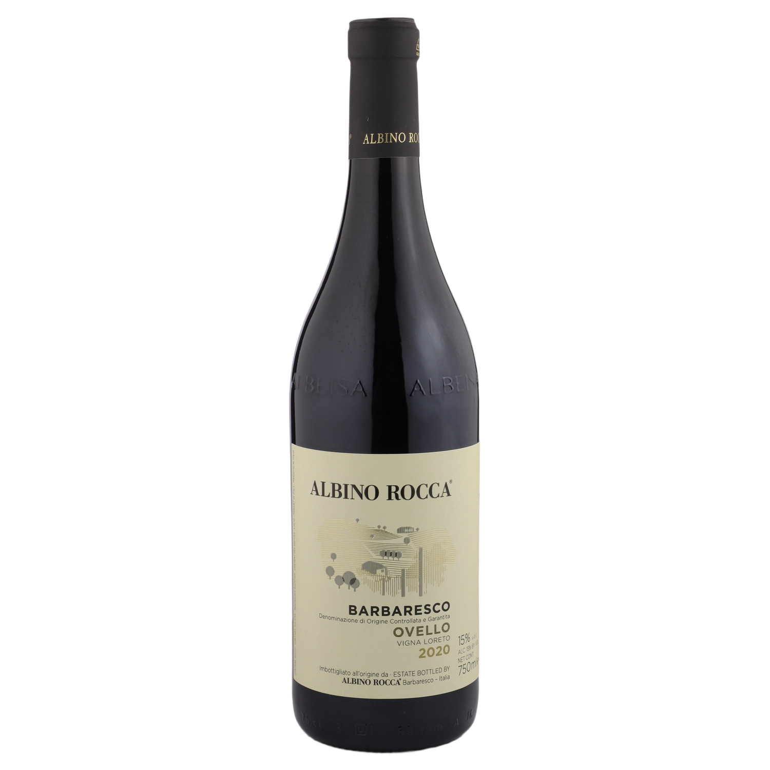 A bottle of 2020 Albino Rocca Barbaresco Ovello Vigna Loreto 750ml Red Wine