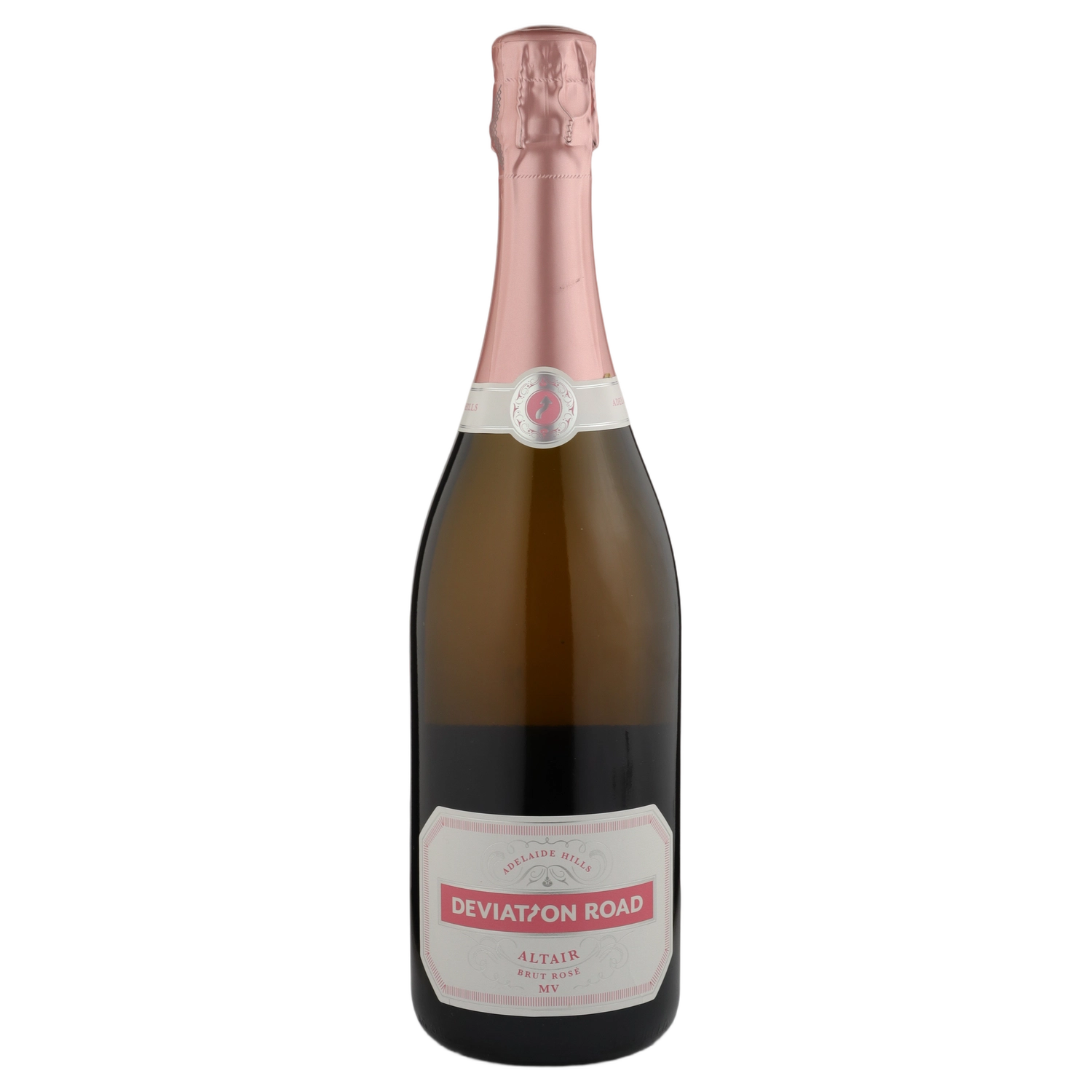 A bottle of NV Deviation Road Altair Brut Rose 750ml Sparkling Wine