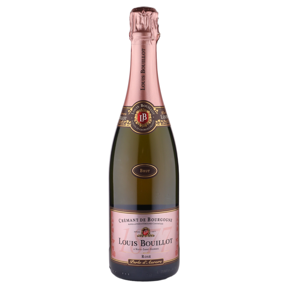A bottle of Louis Bouillot Perle d'Aurore Rosé de Presse 750ml Sparkling Wine