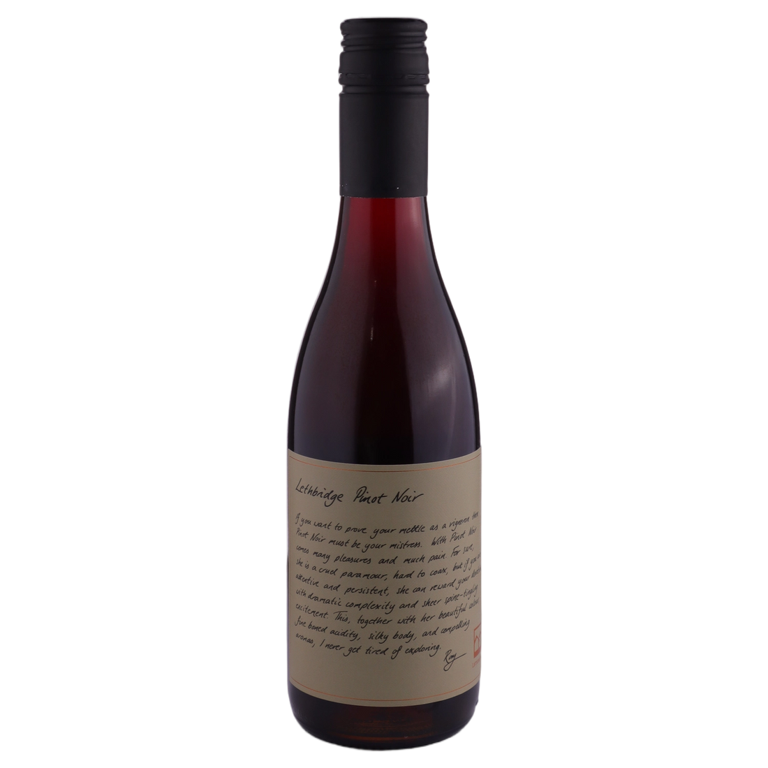 A bottle of 2022 Lethbridge Pinot Noir () 375ml Red Wine