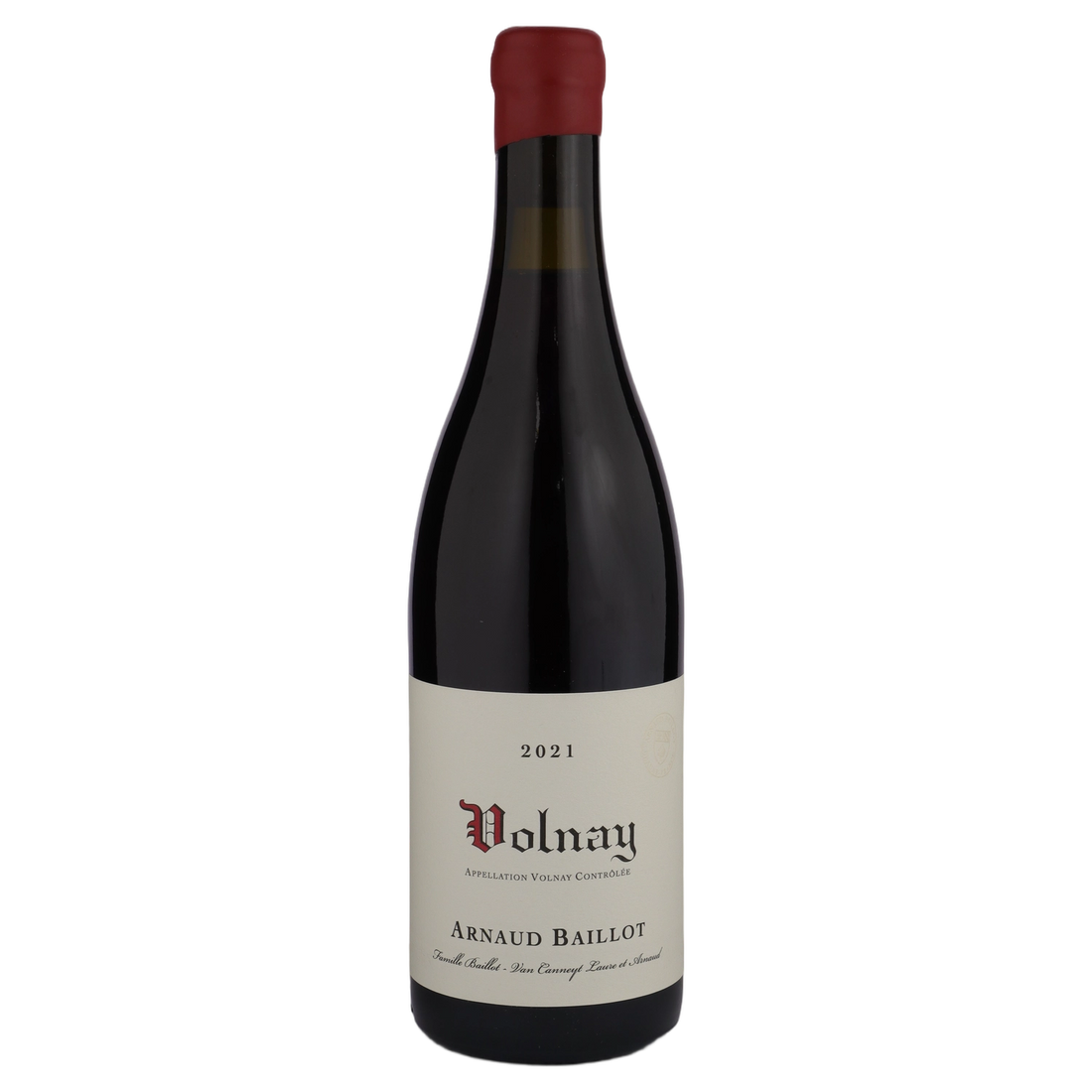 A bottle of 2021 Arnaud Baillot Volnay 750ml Red Wine