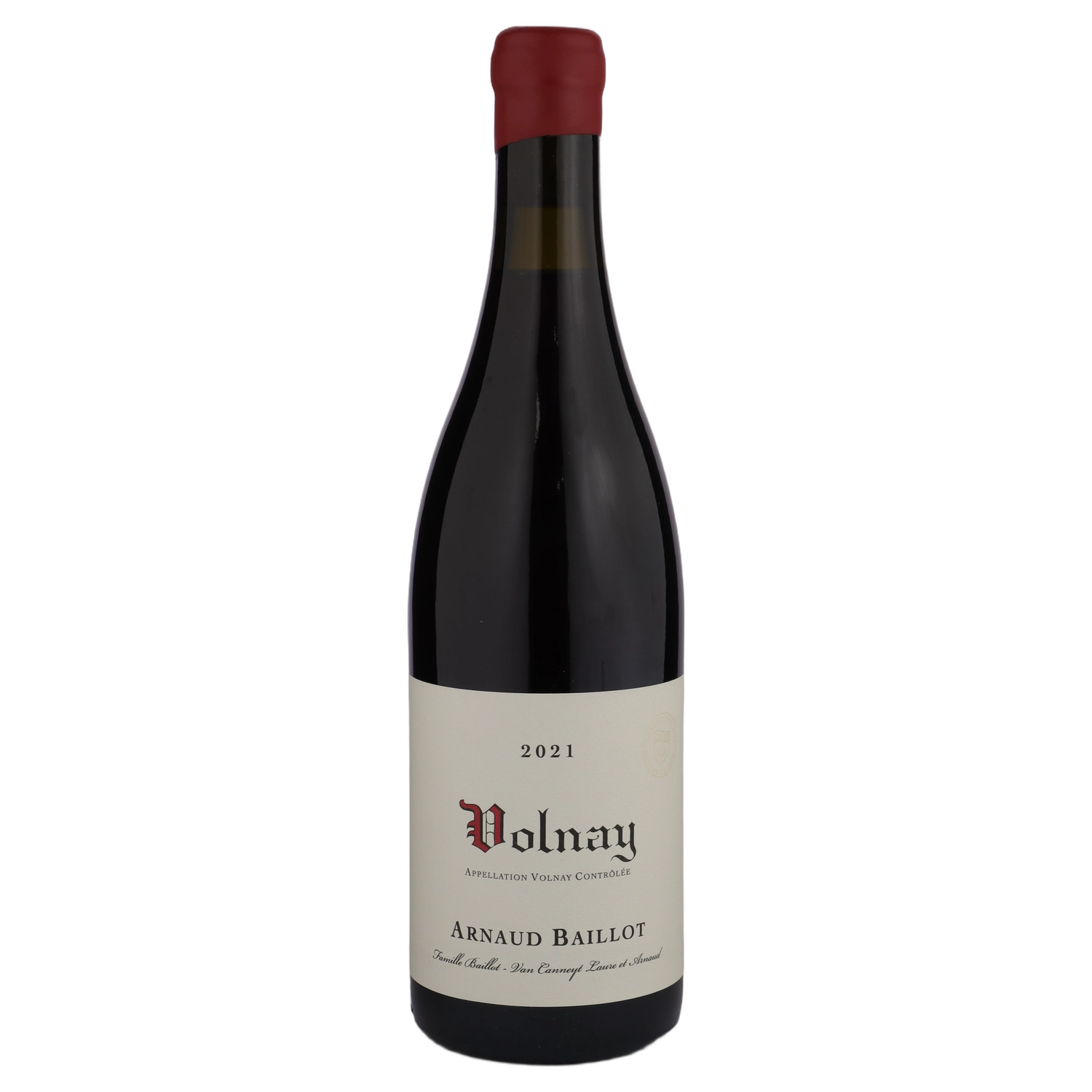 A bottle of 2021 Arnaud Baillot Volnay 750ml Red Wine