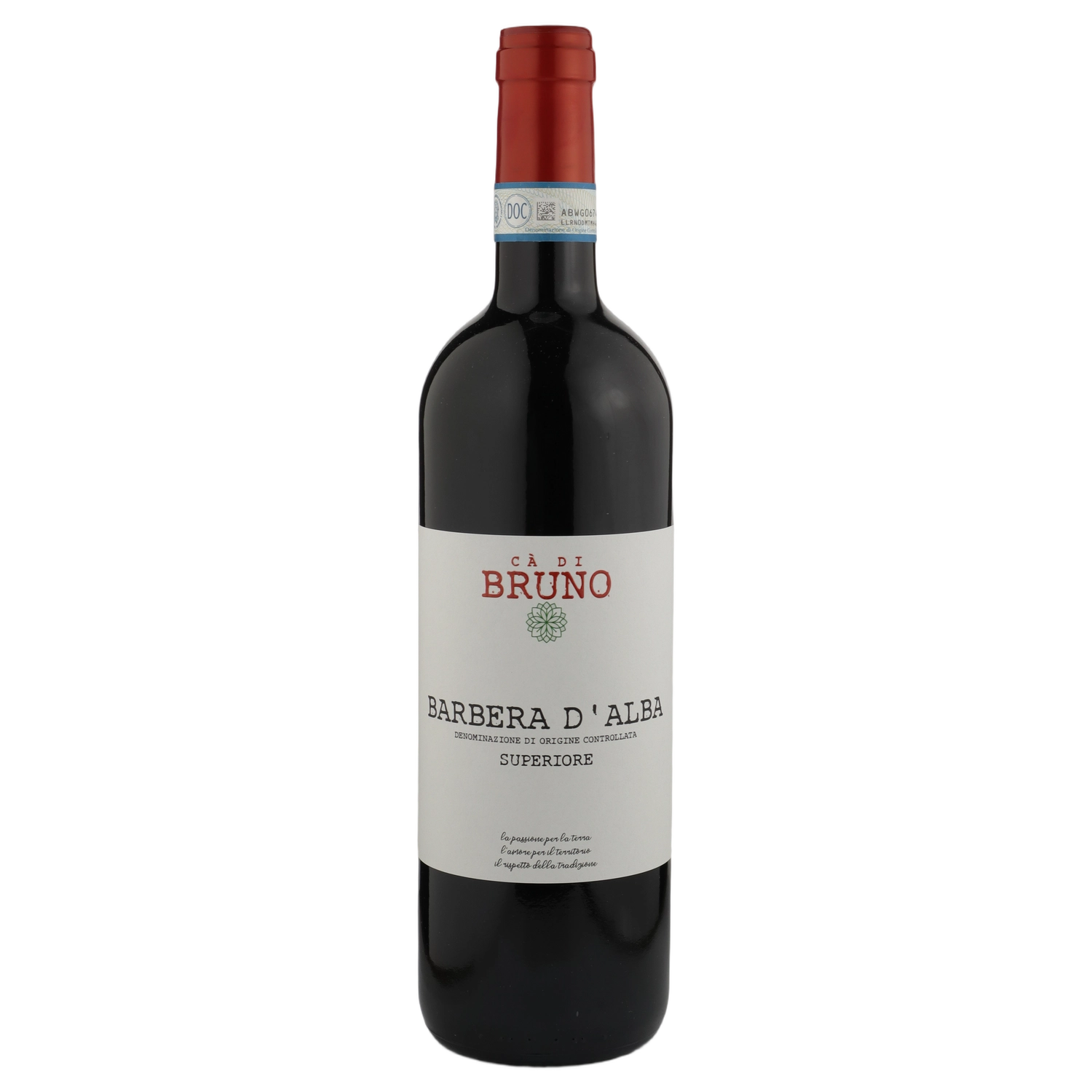 A bottle of 2020 Ca Di Bruno Barbera d'Alba Superiore DOC 750ml Red Wine
