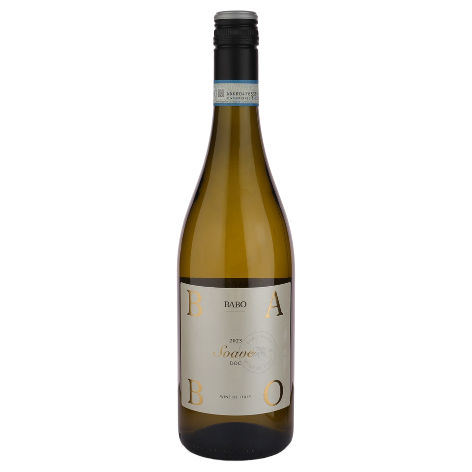 A bottle of 2022 Babo Soave 750ml White Wine
