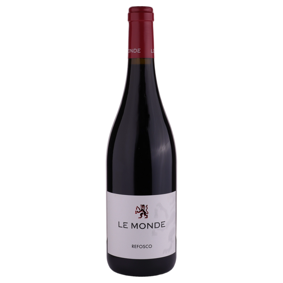 A bottle of 2020 Le Monde Refosco DOC 20 750ml Red Wine