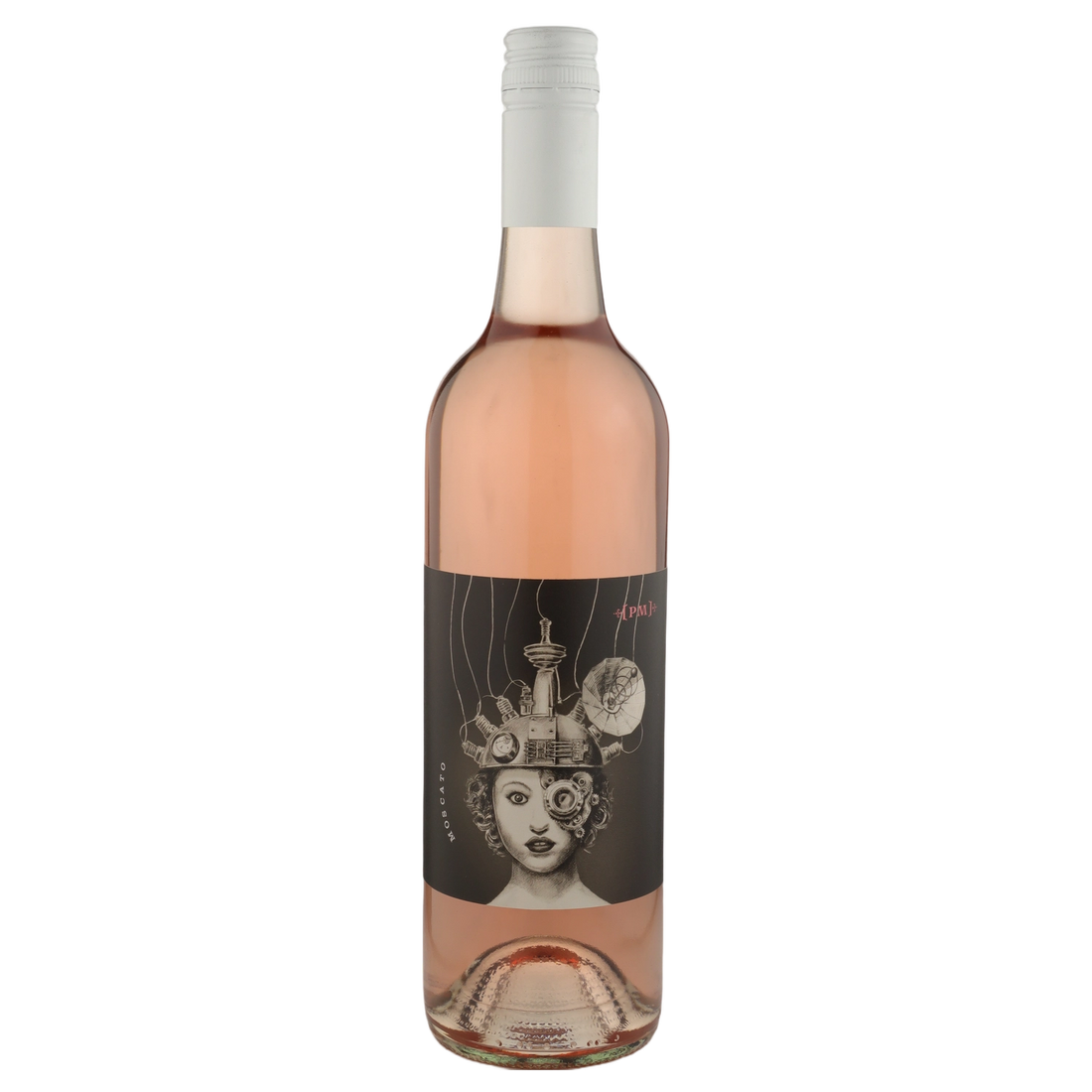 A bottle of NV Puppetmaster Moscato 750ml White Wine