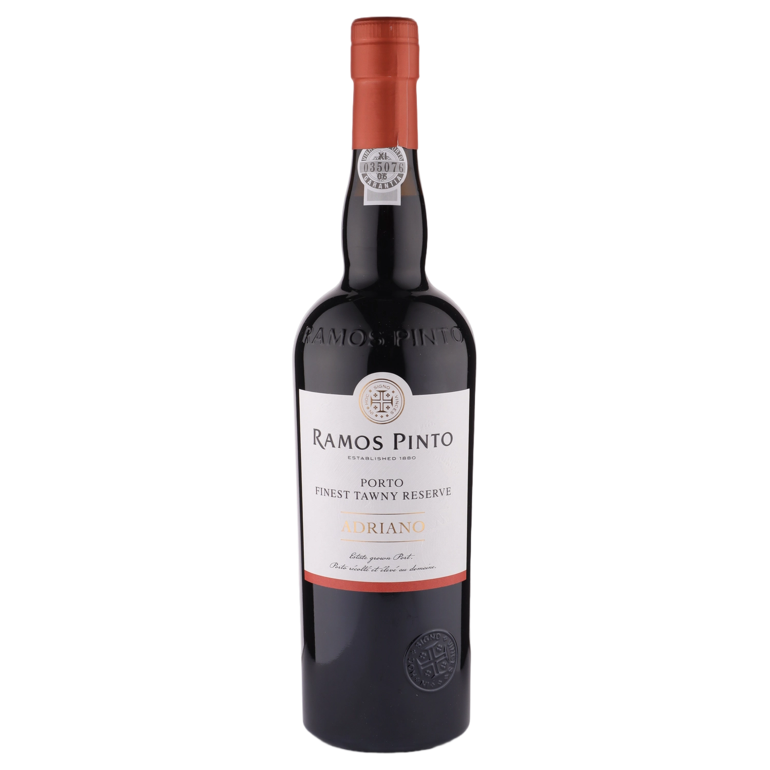 A bottle of NV Ramos Pinto Reserva Adriano 8 Year Old Tawny Port 750ml Fortified Wine
