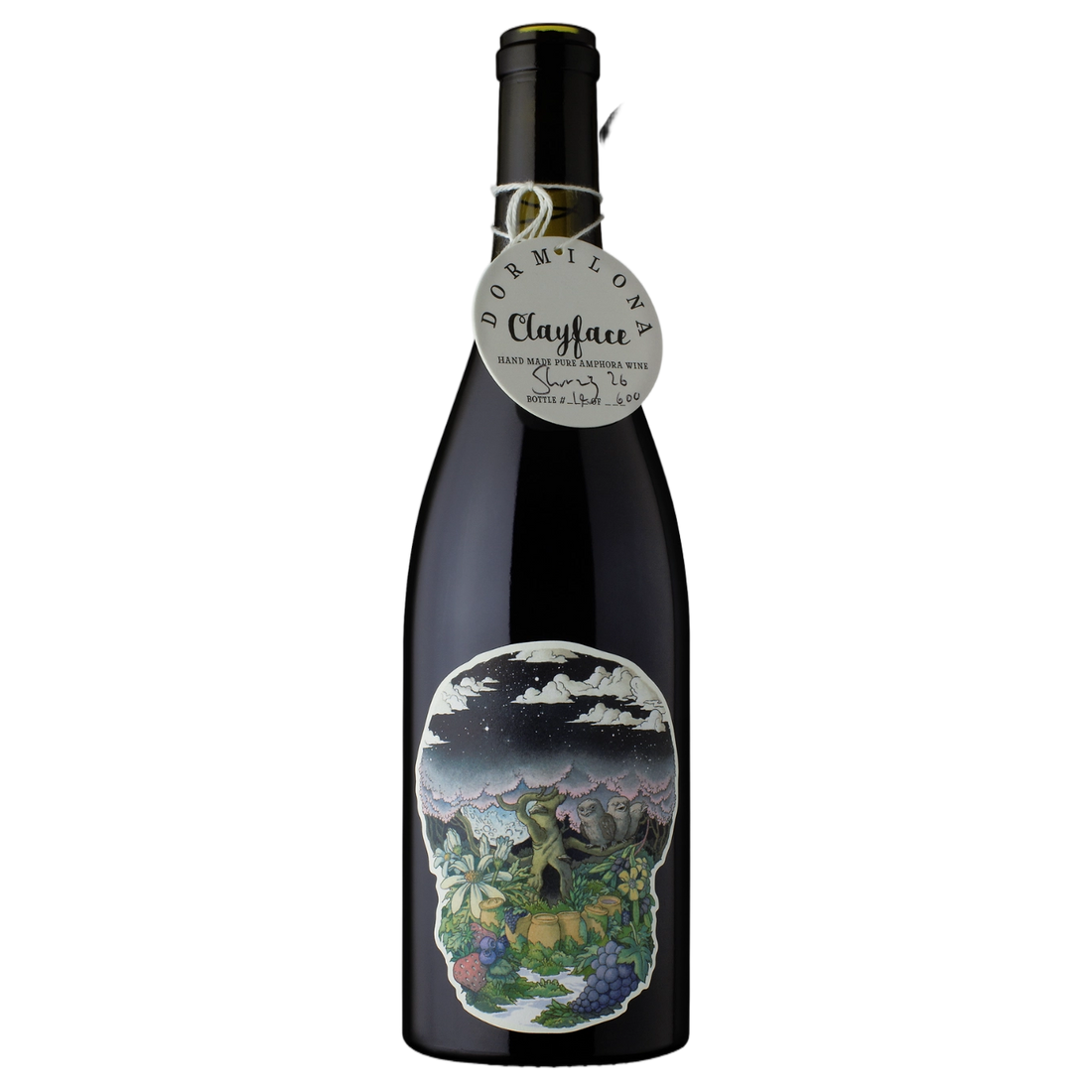 A bottle of 2023 Dormilona Clayface Shiraz 750ml Red Wine