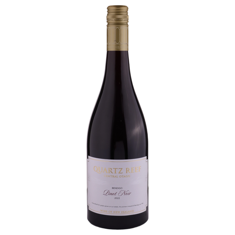 A bottle of 2022 Quartz Reef Pinot Noir 750ml Red Wine