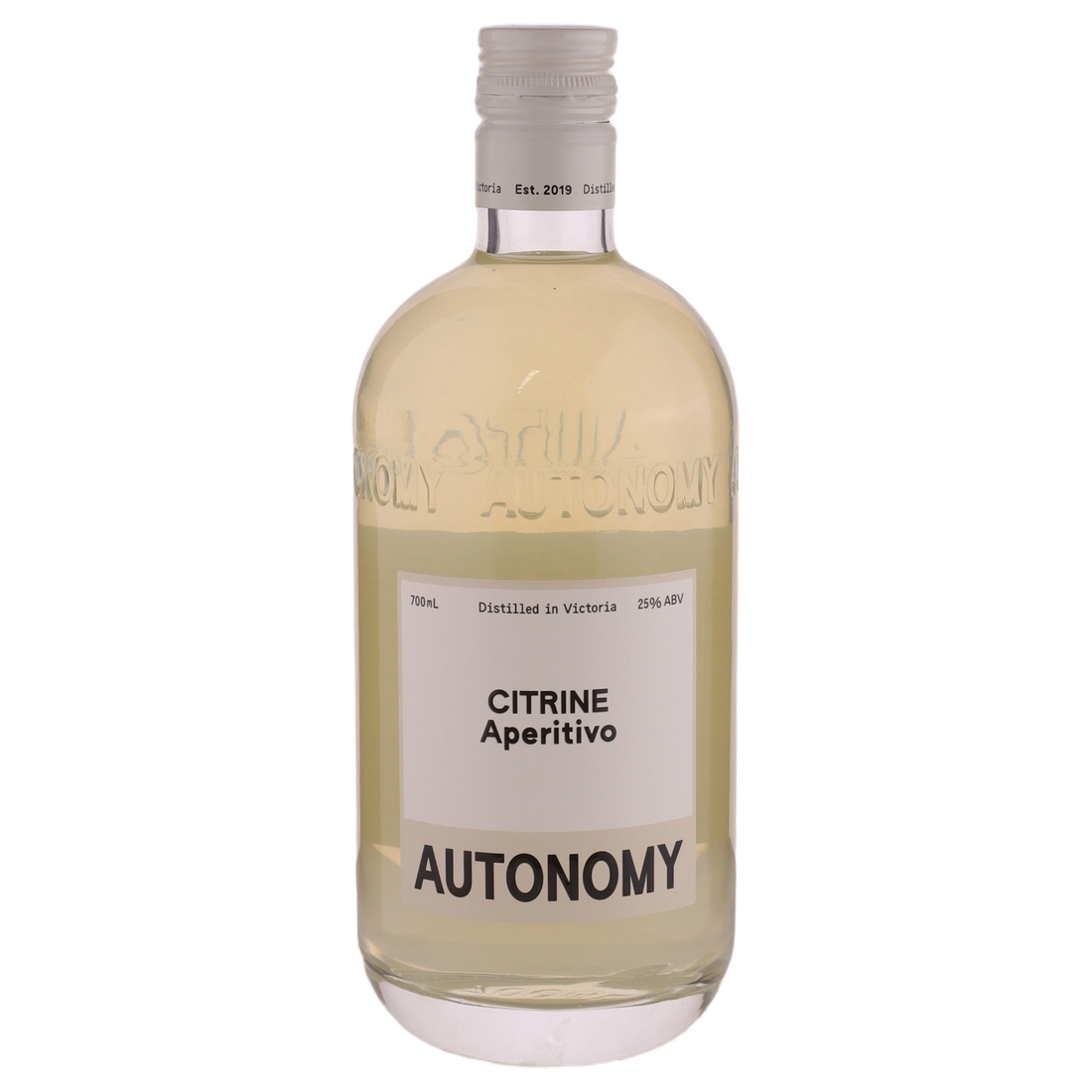 A bottle of Autonomy Bitter Limoncello 25% 700ml