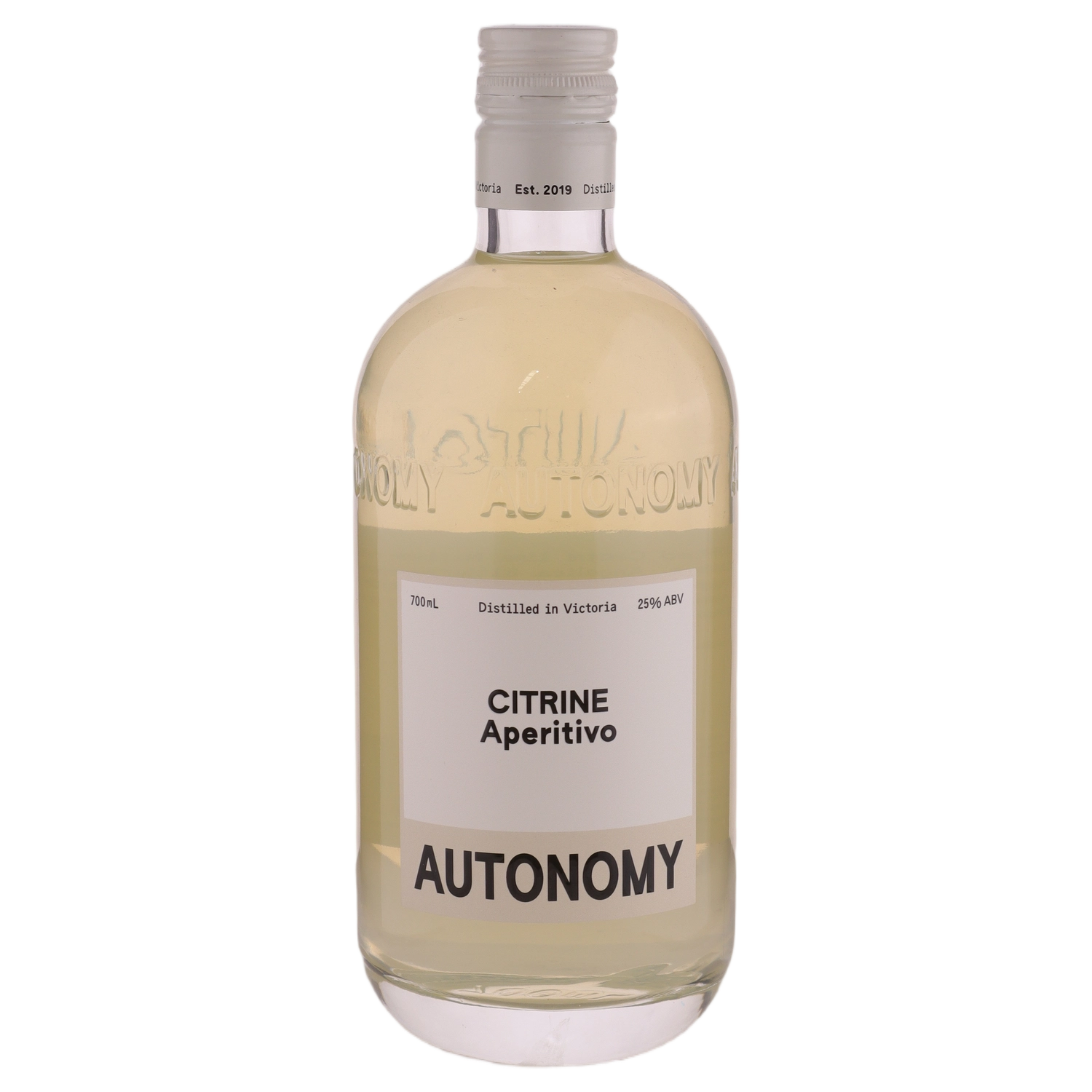 A bottle of Autonomy Bitter Limoncello 25% 700ml