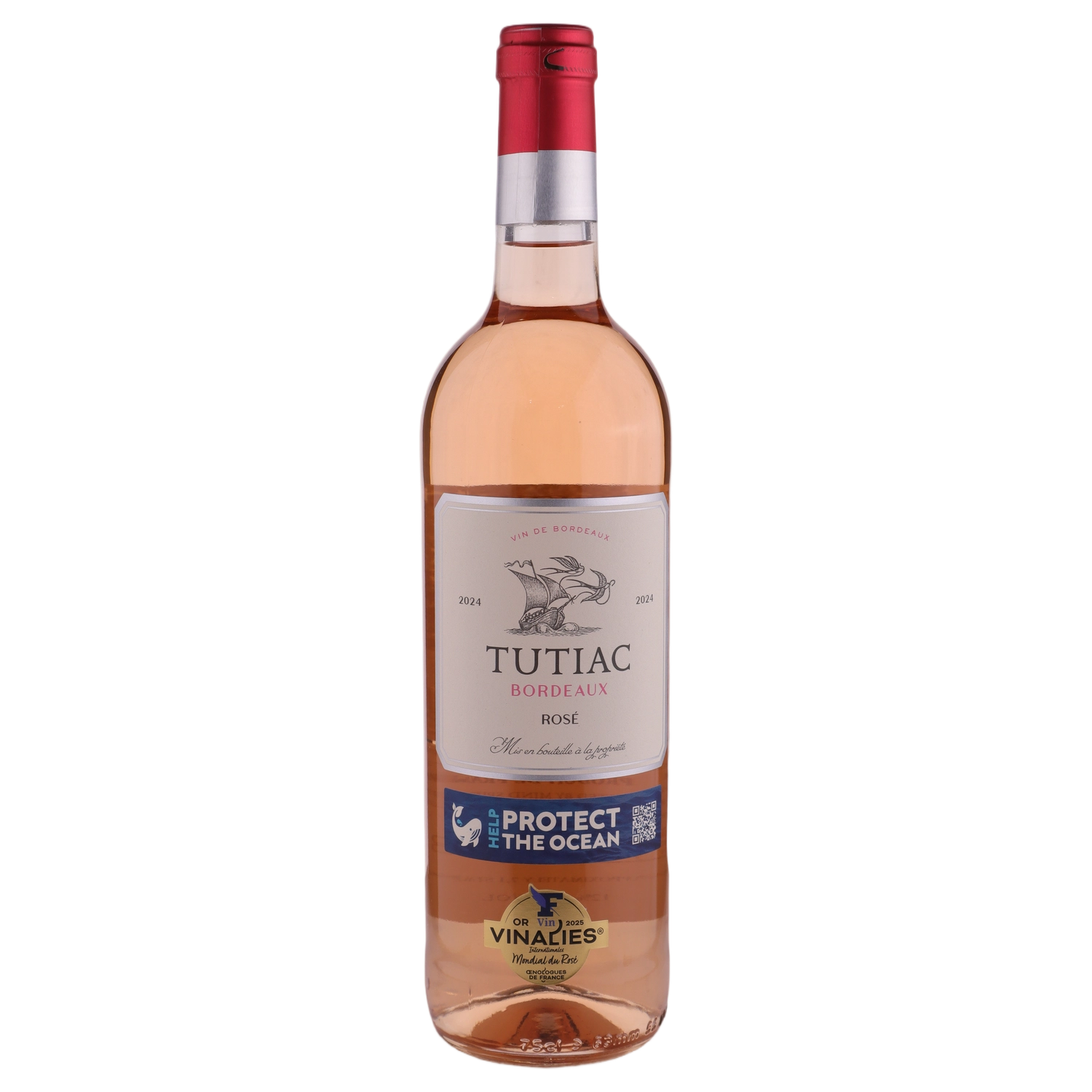 A bottle of 2022 Tutiac Rosé Bordeaux Rosé 12.5% 750ml Rose Wine