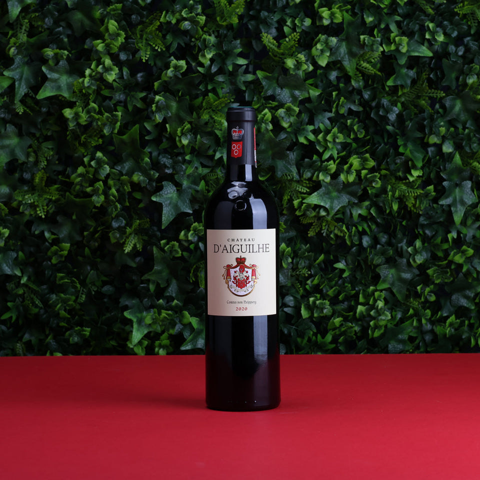 A bottle of 2020 Chateau D Aiguilhe 750ml Red Wine