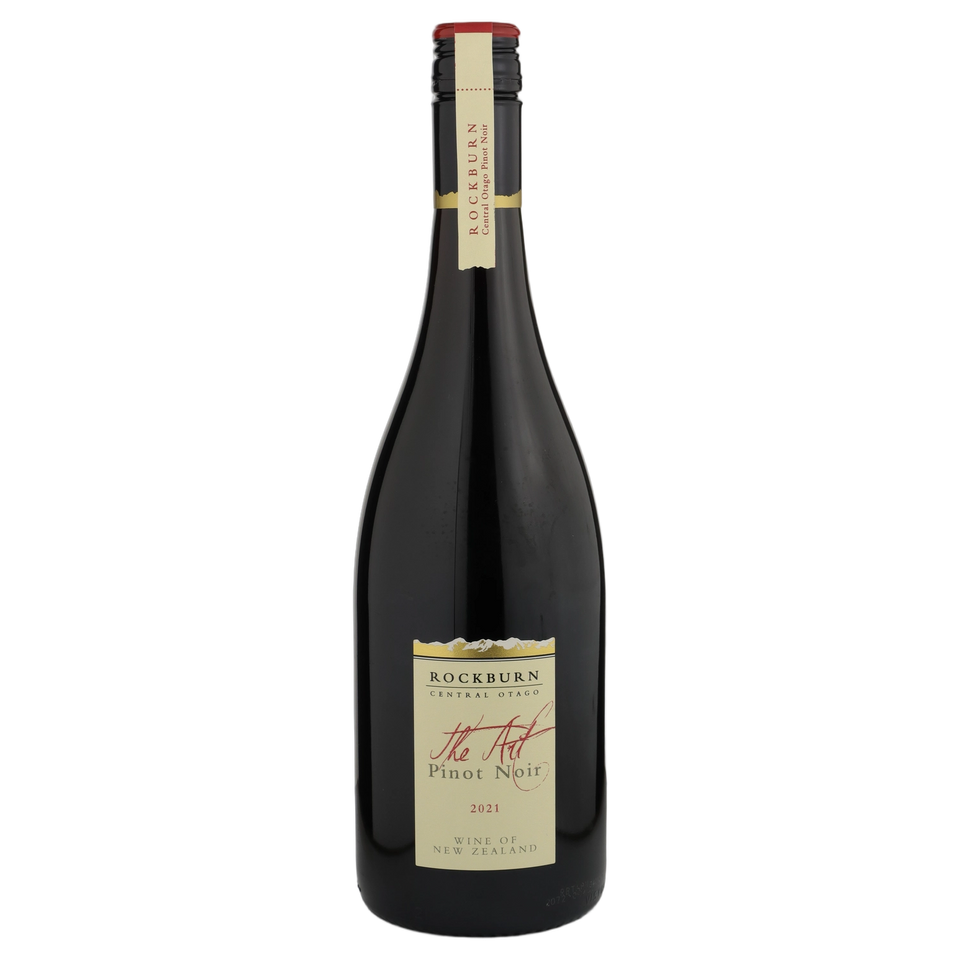 A bottle of 2021 Rockburn Art Pinot Noir 750ml Red Wine