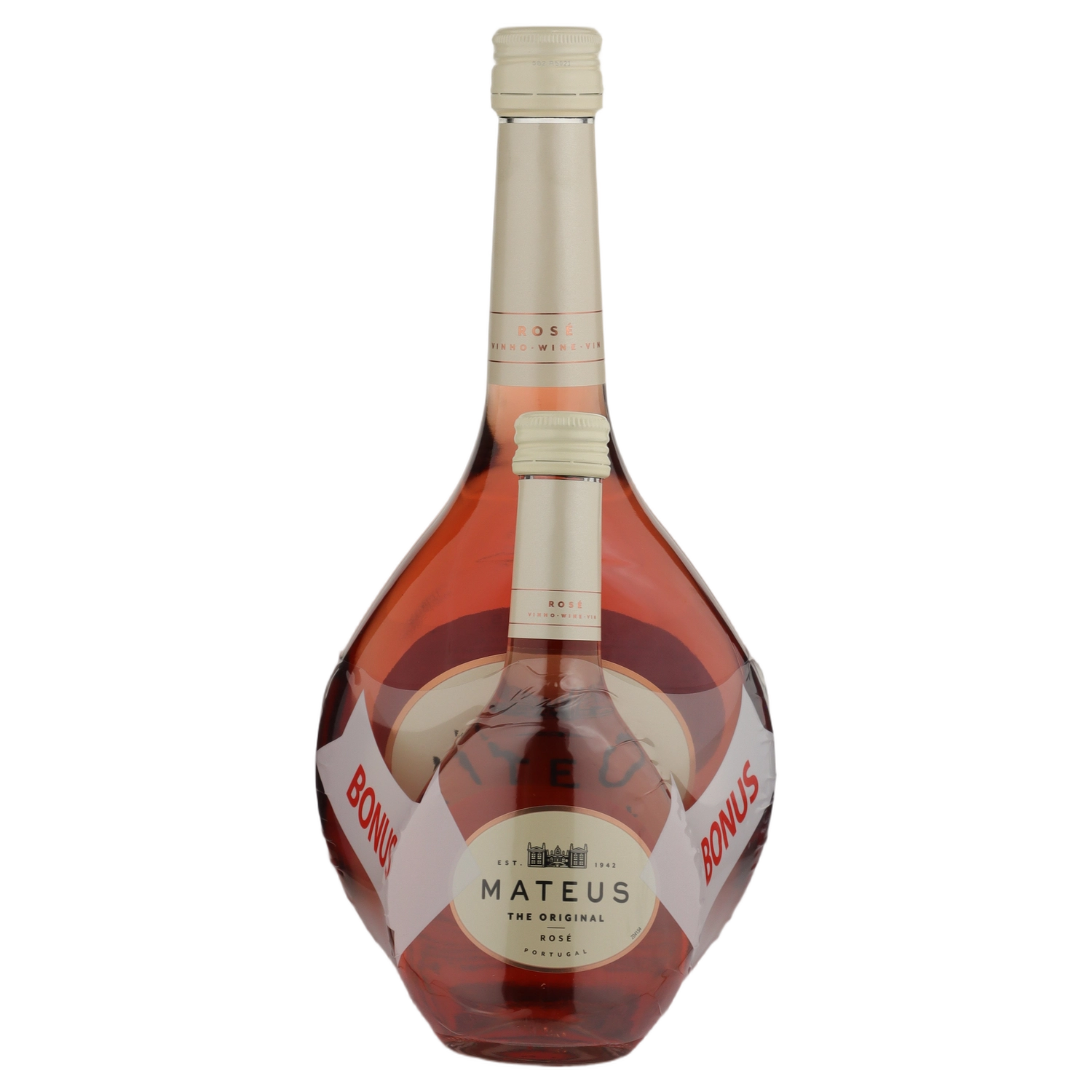 A bottle of NV Mateus Rose Original KANGA Portugal 937ml Rose Wine