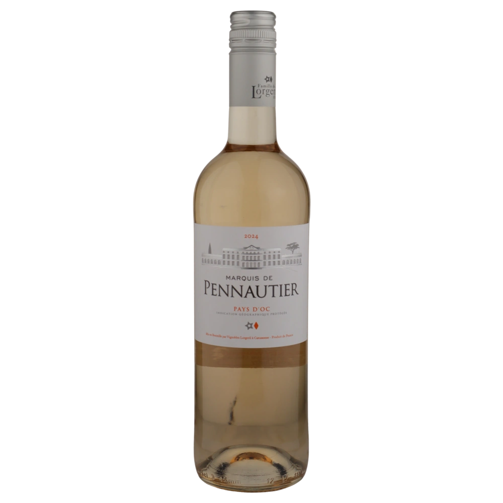 A bottle of Marquis de Pennautier IGP Pays dOc Rose 2023 750ml Rose Wine