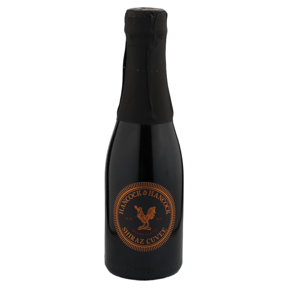 A bottle of NV Hancock & Hancock Shiraz Cuvee McLaren Vale 24 x 200ml Sparkling Wine