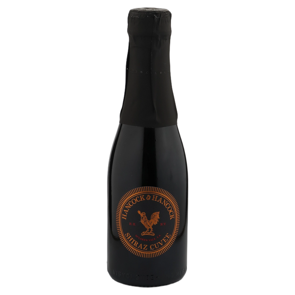 A bottle of NV Hancock & Hancock Shiraz Cuvee McLaren Vale 24 x 200ml Sparkling Wine
