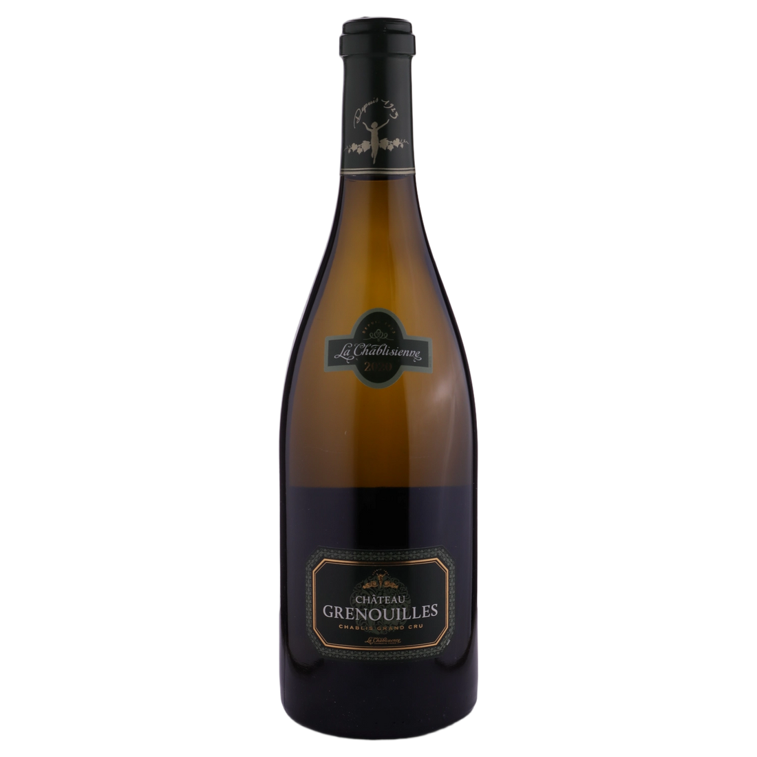 A bottle of La Chablisienne Grenouilles Grand Cru Chablis 2020 750ml White Wine