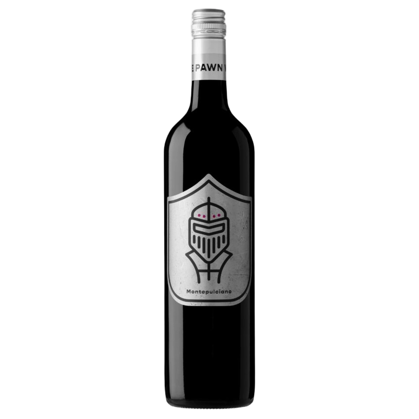A bottle of 2022 The Pawn Montepulciano 750ml Red Wine