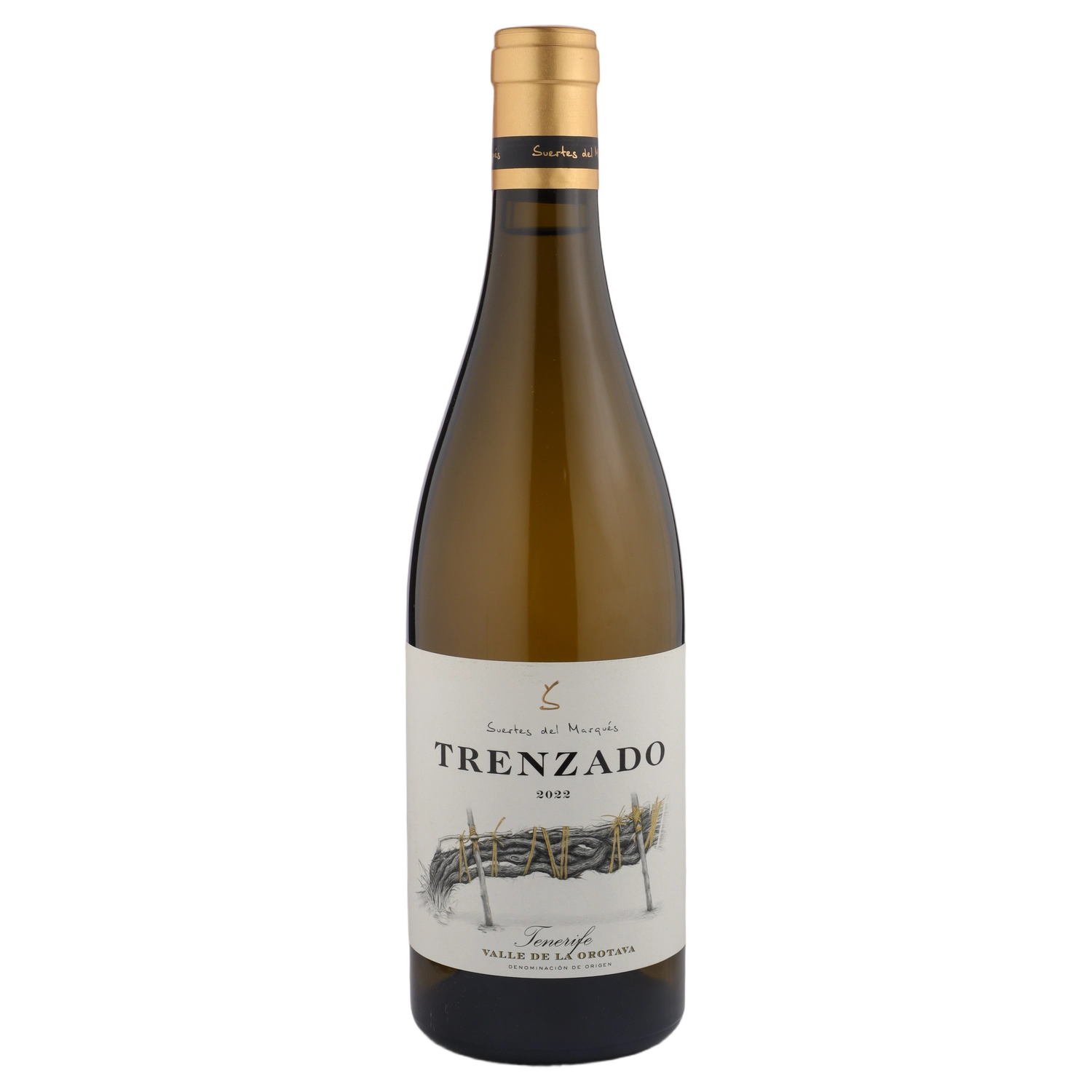 A bottle of 2022 Suertes del Marqués Tenerife Valle de la Orotava Trenzado 750ml White Wine