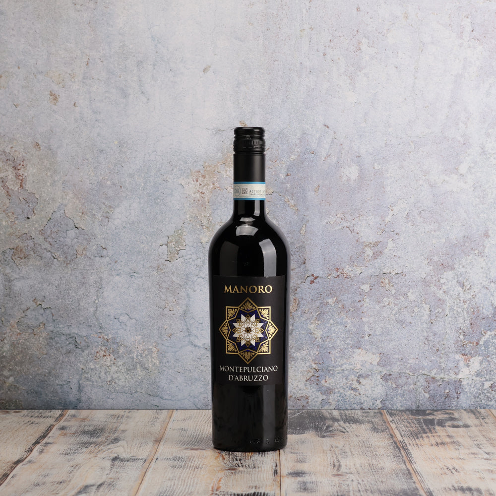 A bottle of San Marzano	Manoro Montepulciano d'Abruzzo  2021 750ml Red Wine