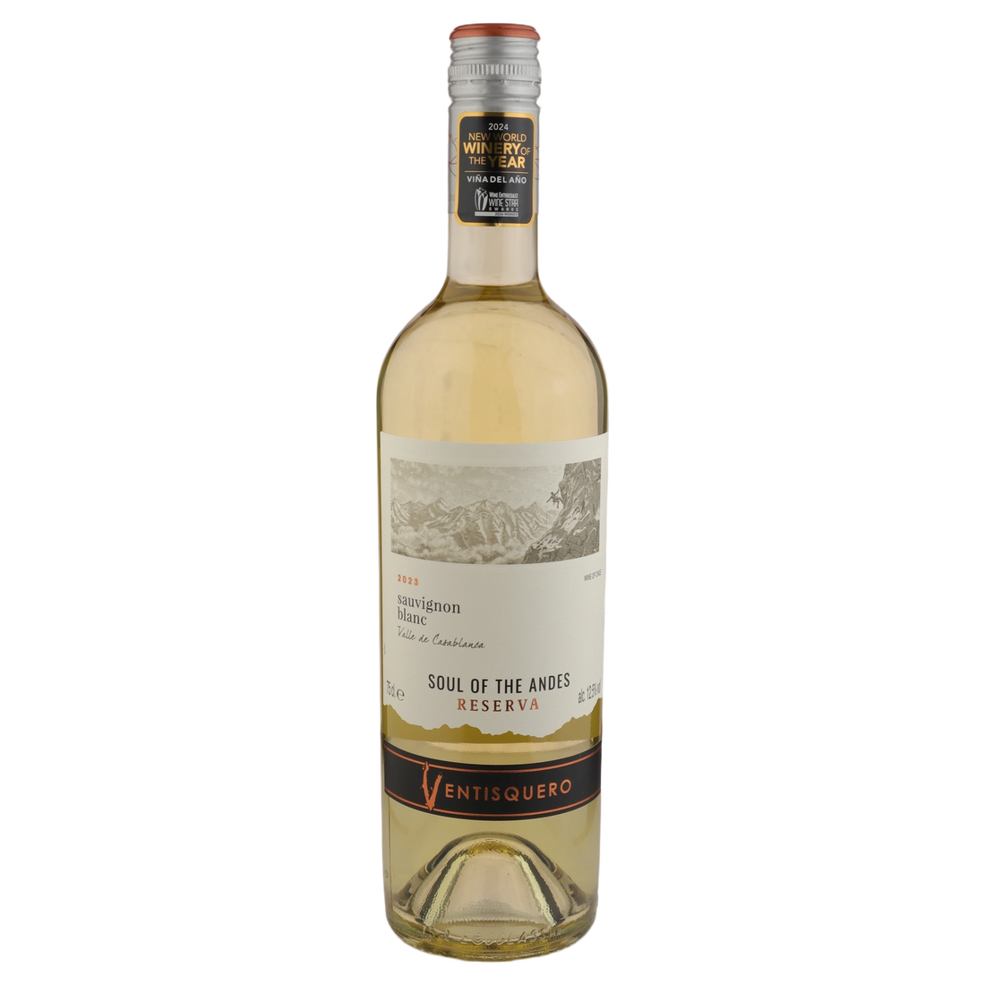 A bottle of 2023 Vina Ventisquero Reserva Sauvignon Blanc 750ml White Wine